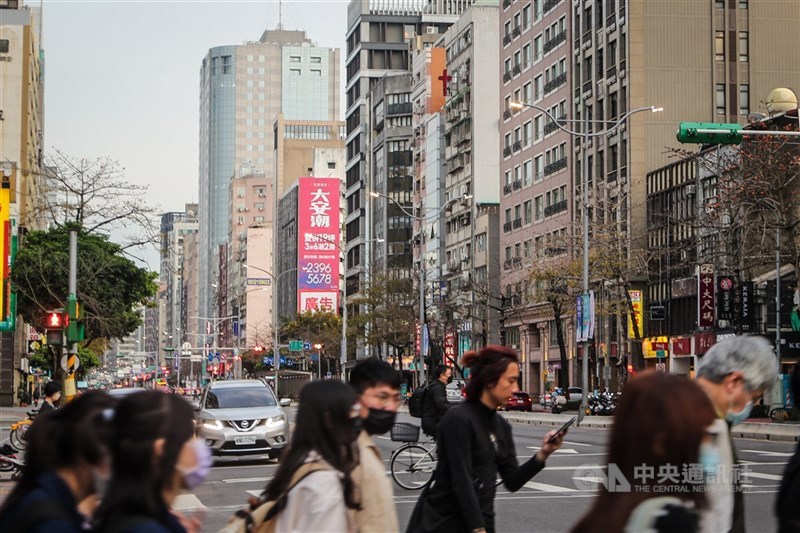 圖為台北市街頭。(中央社檔案照片)