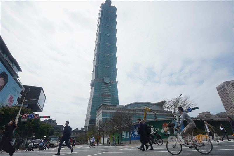 圖為台北市街景。（中央社檔案照片）