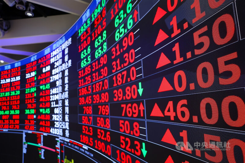 台股23日創下多項紀錄，上市、上櫃指數皆創下新高。（中央社檔案照片）