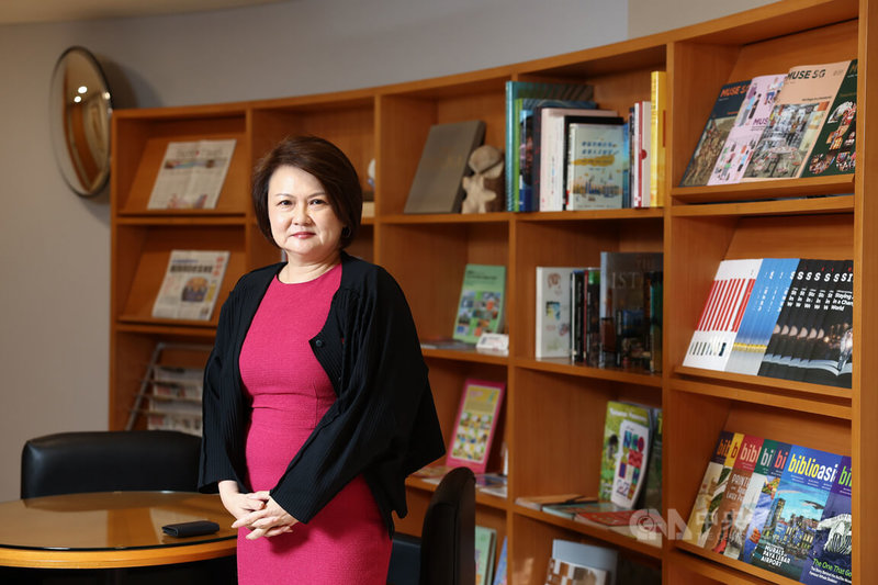 新加坡駐台代表符秀麗（圖）日前接受中央社專訪時強調，新加坡外交政策以原則、一致性和國家利益為基礎，若因外部壓力犧牲自身利益，反而損害國家可信度。中央社記者王騰毅攝　115年4月24日