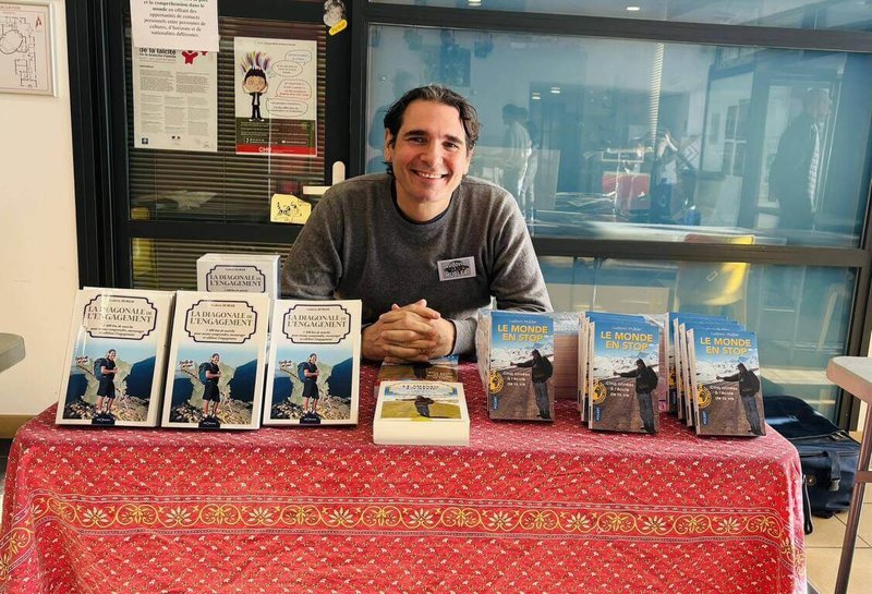 法國旅遊作家兼社會企業家于伯勒（Ludovic Hubler）遊遍世界，正規劃「和平之路」旅行計畫，首站造訪台灣。（于伯勒提供）中央社記者曾依璇巴黎傳真　115年4月25日