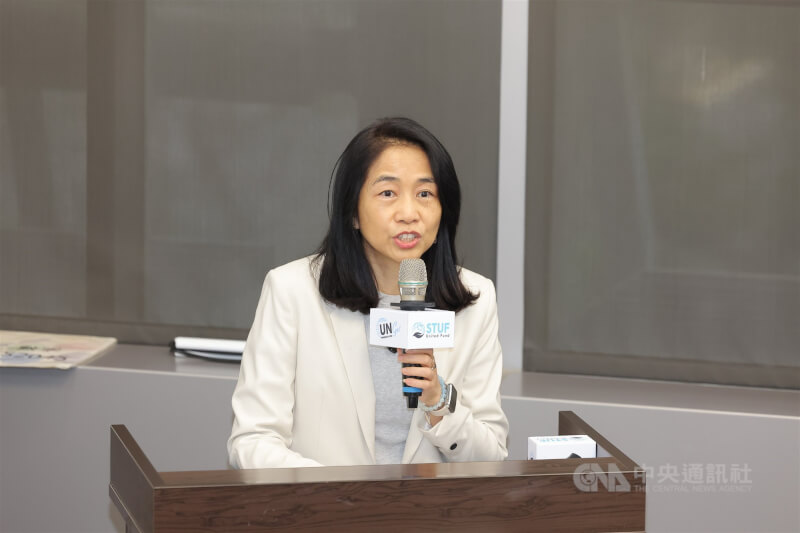 外交部非政府組織國際事務會副參事胡玉純致詞表示，政府將持續支持NGO參與國際場域，提升台灣在全球議題中的能見度。中央社記者翁睿坤攝　115年4月25日