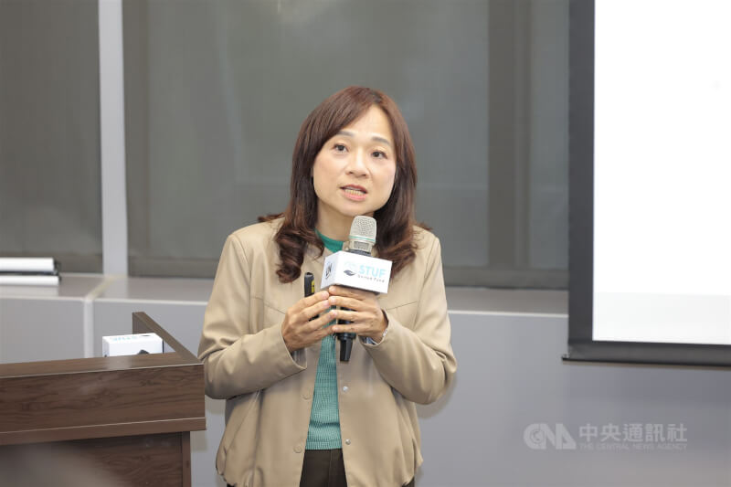 台北高等行政法院法官張瑜鳳應邀以「女性領導與制度轉型：法律視角的實踐」為題發表演講。中央社記者翁睿坤攝　115年4月25日