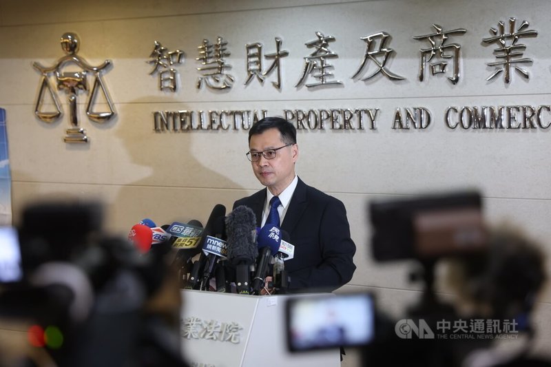 台積電2奈米洩密案27日宣判，智慧財產及商業法院庭長張銘晃（圖）召開記者會說明判刑依據。中央社記者吳家昇攝　115年4月27日