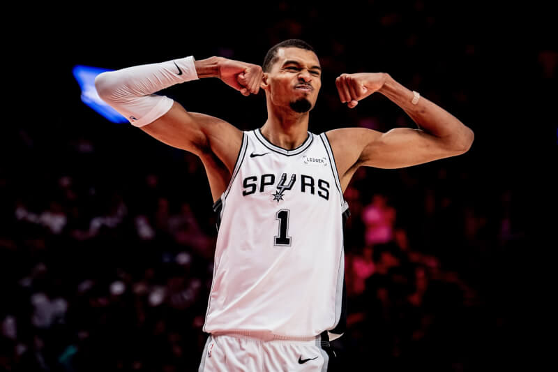 美國職籃NBA聖安東尼奧馬刺球星溫班亞馬。（圖取自x.com/spurs）