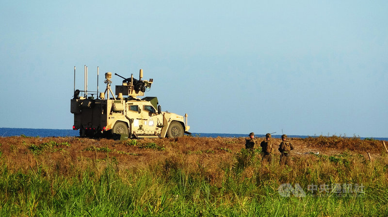 菲美「肩並肩」（Balikatan）聯合軍事演習，28日舉行防空暨飛彈防衛科目，美軍陸戰隊整合防空系統（MADIS）連續第2年亮相。中央社記者林行健三描禮士省聖安東尼奧鎮攝　115年4月28日