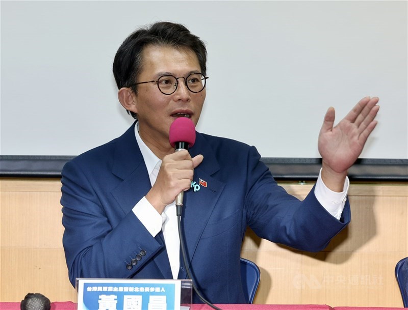 圖為民眾黨主席黃國昌。（中央社檔案照片）