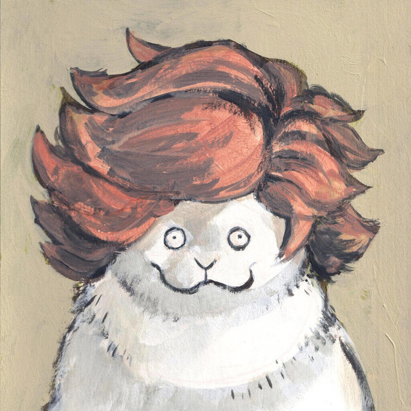 2026拿坡里漫畫節台灣館參展漫畫家黑山自畫像。（大塊文化提供）中央社記者黃雅詩羅馬傳真　115年4月30日