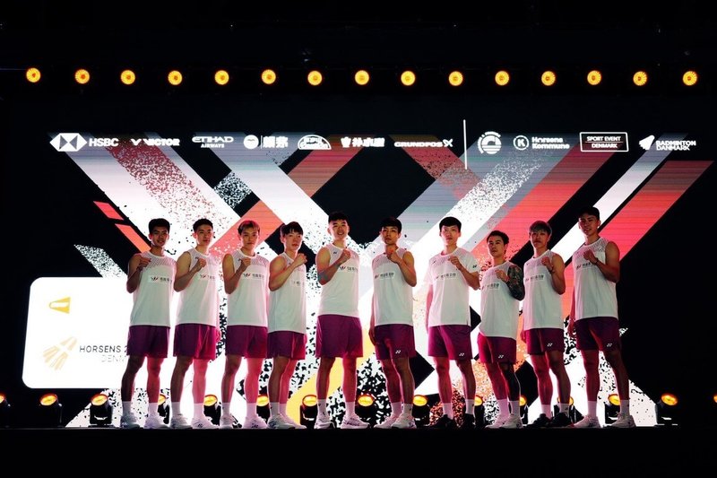 2026年湯優盃羽球團體賽在丹麥舉行，以預賽分組第一之姿晉級8強的台灣男團，30日抽籤結果出爐，首戰將面對印度。（中華民國羽球協會提供）中央社記者黎建忠傳真　115年4月30日