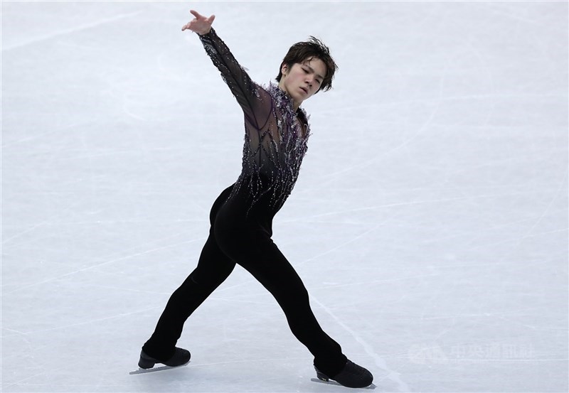 圖為宇野昌磨2018年來台灣參加四大洲花式滑冰錦標賽時的身影。（中央社檔案照片）