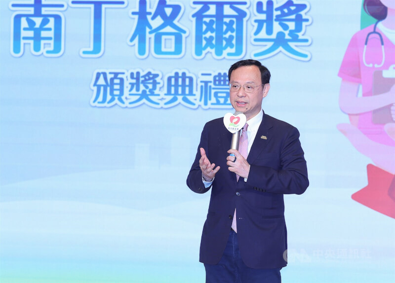 國際護師節將至,慈月基金會第15屆南丁格爾獎頒獎典禮2日下午在台北舉行,衛福部長石崇良(圖)出席致詞,向辛苦的護理人員致意。中央社記者謝佳璋攝 115年5月2日