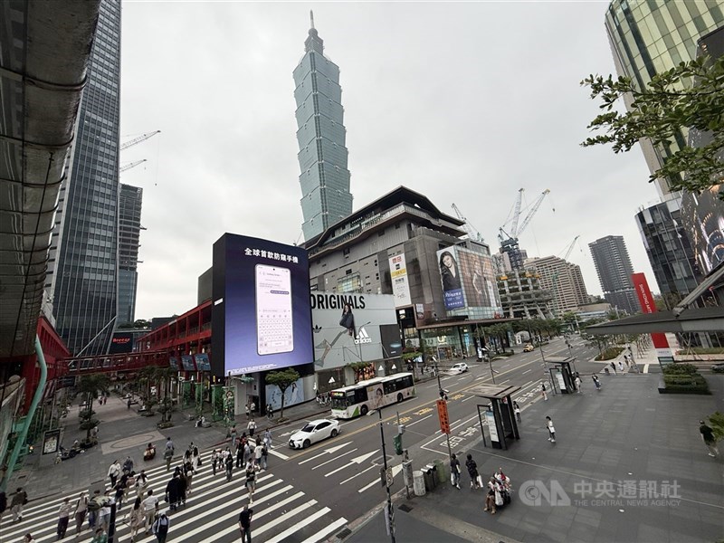 圖為台北市街景。 （中央社檔案照片）