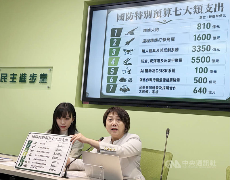 民進黨立法院黨團書記長范雲、副書記長黃捷4日召開輿情回應記者會。中央社記者王揚宇攝　115年5月4日