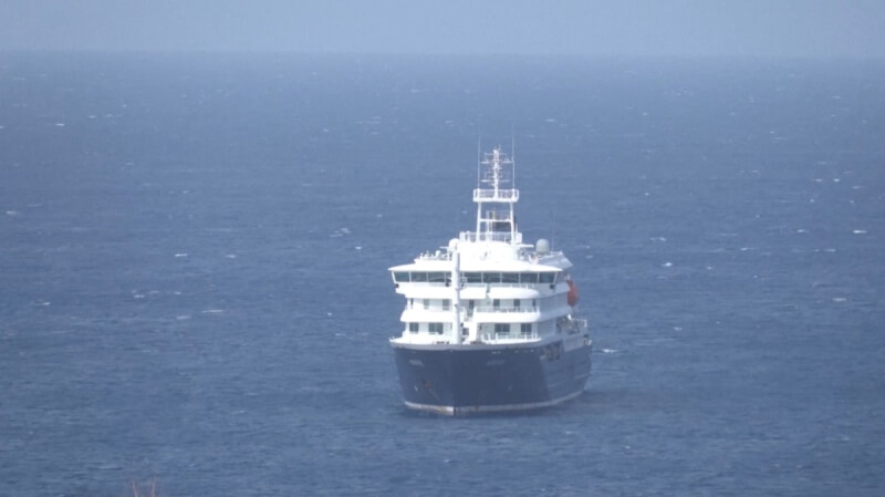 荷蘭泛海探險公司的「洪迪亞斯號」近日傳出3人疑似感染漢他病毒。（路透社）