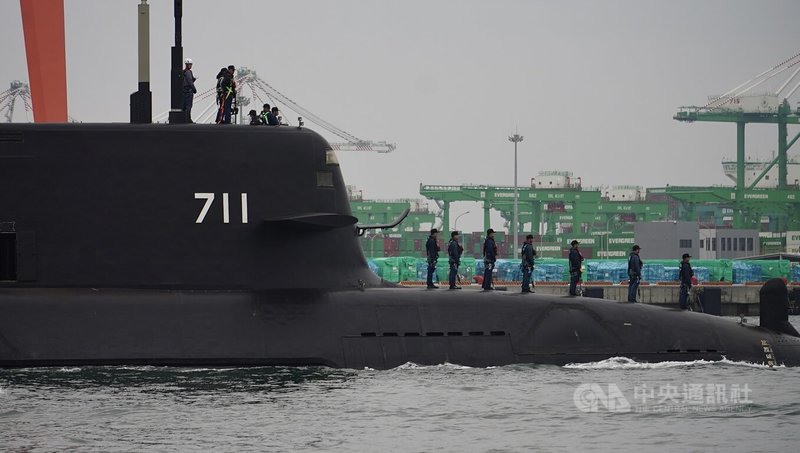 潛艦國造原型艦海鯤艦今天進行第8次潛航測試，軍事專家推測，主要是進行操雷射擊測試。中央社記者董俊志攝　115年5月6日