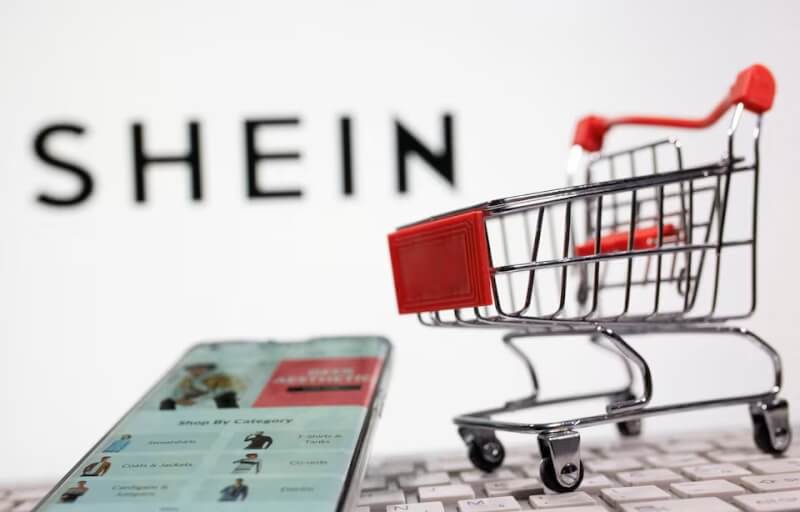 中國快時尚品牌Shein。（路透社）