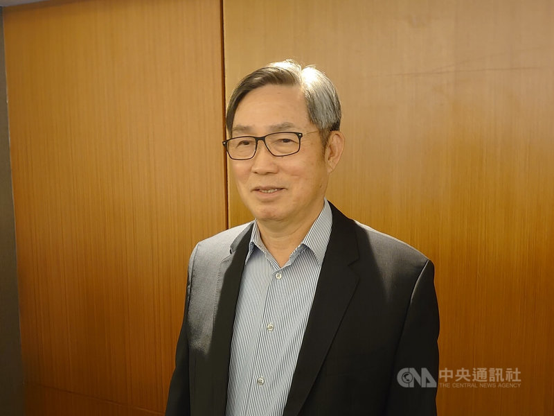 世界先進8日舉行媒體交流會，董事長方略受訪說，人工智慧（AI）需求強勁，今年半導體可望穩健成長。中央社記者張建中攝　115年5月8日