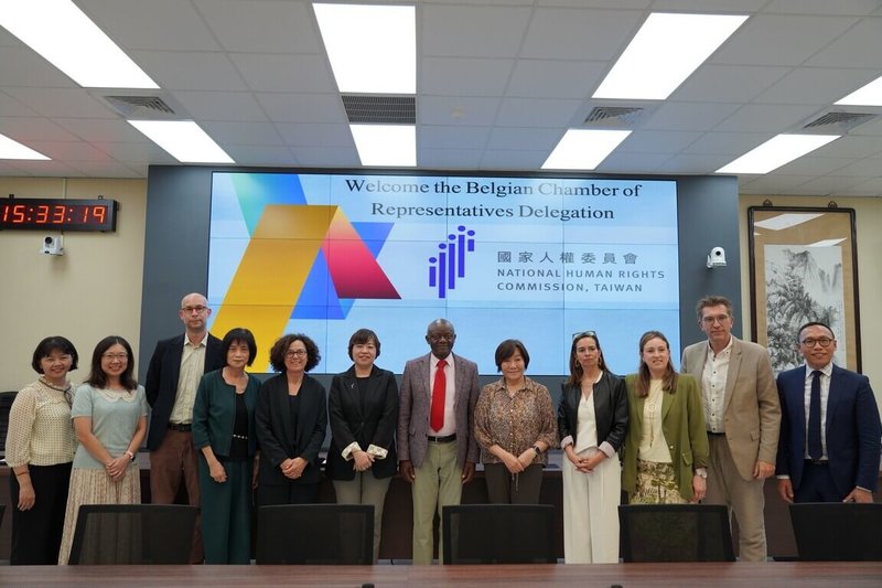 國家人權委員會9日透過新聞稿表示，比利時眾議院訪團8日訪問人權會，雙方交流兒童權益、跨性別權益等議題。（人權會提供）中央社記者賴于榛傳真 115年5月9日