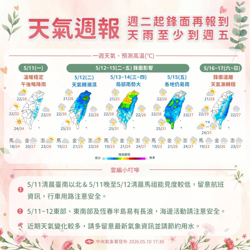 (圖取自facebook.com/cwa.weather)