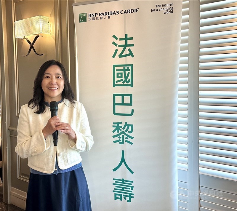 法國巴黎人壽12日宣布，正式獲金管會關核准辦理財富管理業務。圖為法國巴黎人壽總經理黃宥甄。（中央社檔案照片）