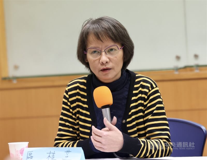北一女中教師區桂芝。（中央社檔案照片）