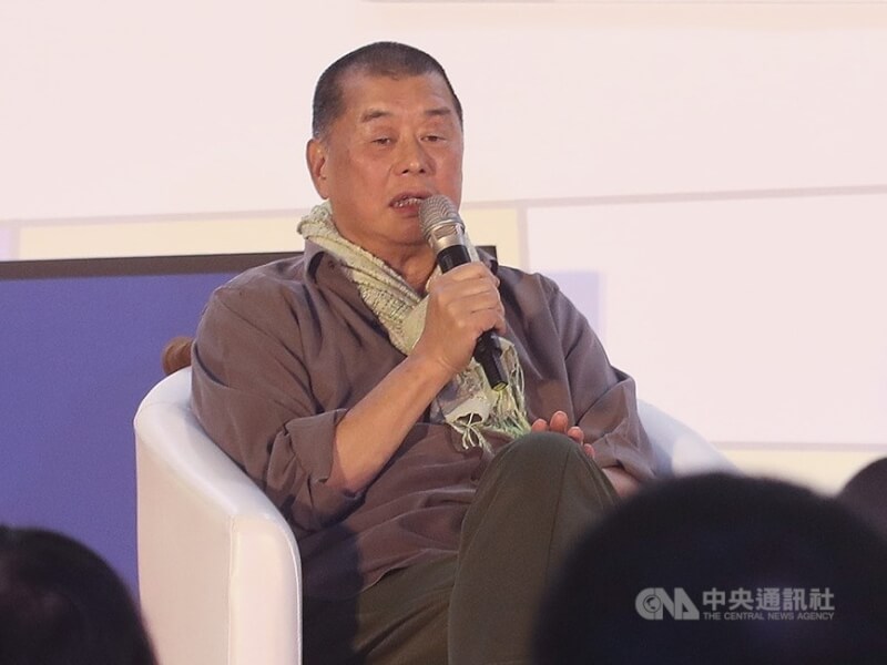 香港壹傳媒創辦人黎智英。（中央社檔案照片）