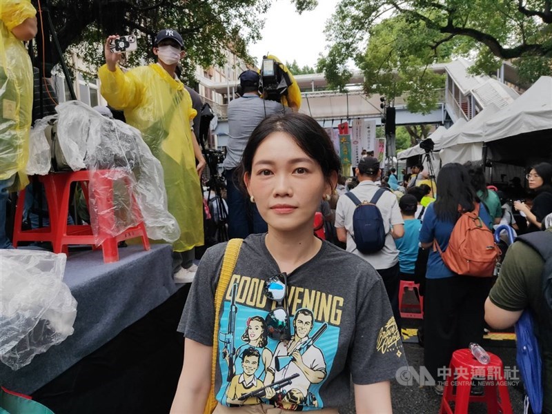 圖為台灣基進黨台北市議員參選人吳欣岱。(中央社檔案照片)