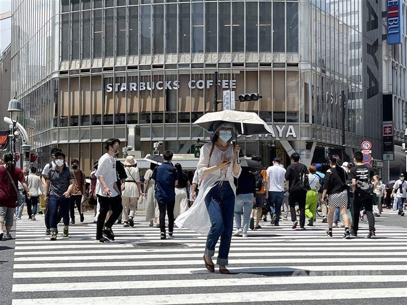 圖為日本東京JR澀谷站前。（中央社檔案照片）