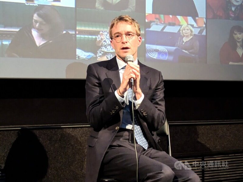 對中政策跨國議會聯盟（IPAC）共同創辦人暨執行董事裴倫德，17日出席電影「大濛」在倫敦的放映會，呼籲善加利用機會，讓世界更了解台灣，並向世界明確表達自身立場。中央社記者陳韻聿倫敦攝　115年5月19日