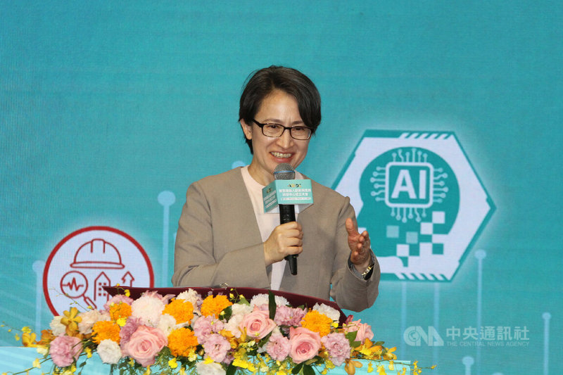 副總統蕭美琴（圖）19日出席在工研院六甲院區舉行的「智慧機器人創新與應用研發中心」成立大會，致詞時表示，政府展開系統性布局，盼建立智慧機器人產業生態廊道。中央社記者楊思瑞攝　115年5月19日