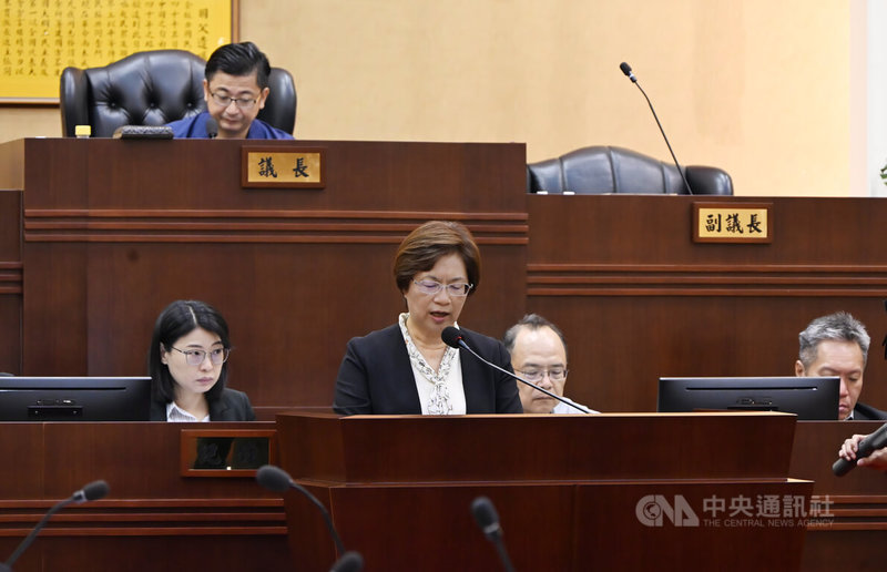 彰化縣議會第20屆第7次定期會開議，19日議程安排縣長王惠美（前中）施政報告，並讓議員進行質詢。中央社記者吳哲豪攝　115年5月19日