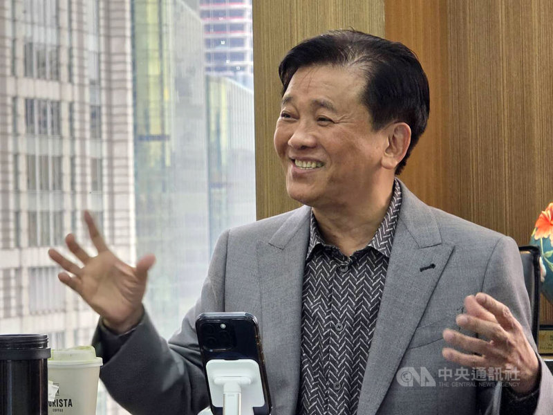 台驊控股總經理顏益財表示，美伊戰爭持續，先前預言的「紅海危機2.0」正發生。中央社記者江明晏攝　115年5月22日