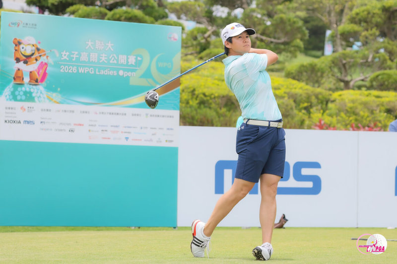 TLPGA大聯大女子高爾夫公開賽22日在揚昇高爾夫俱樂部進行第2回合,「微笑球后」曾雅妮(圖)雖一度遭遇亂流,最終仍單獨位居第2。(TLPGA提供)中央社記者黎建忠傳真 115年5月22日