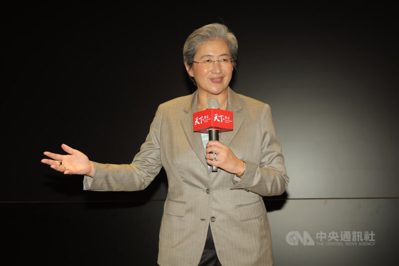 超微執行長蘇姿丰（圖）22日上午出席天下雜誌45週年旗艦論壇「AI高峰對談 共創產業新未來」。中央社記者翁睿坤攝　115年5月22日
