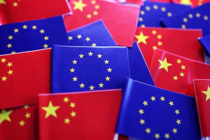 2025年歐盟對中國商品貿易逆差突破3600億歐元。（路透社）