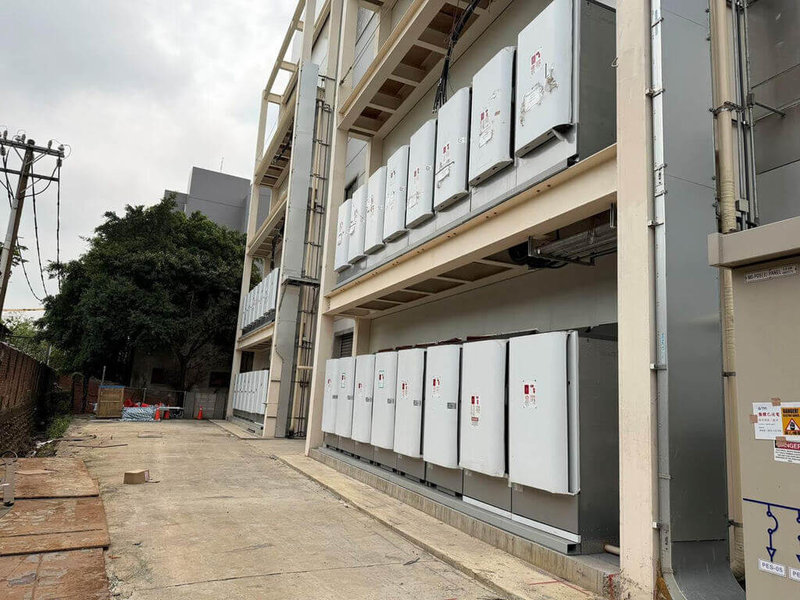 崇越科技協助創意電子在苗栗竹南圖靈中心建置規模達2.6MW（百萬瓦）的博隆能源（Bloom Energy）固態氧化物燃料電池發電（SOFC）系統，打造全台首座採用分散式低碳發電系統的運算中心。（崇越科技提供）中央社記者曾仁凱傳真　115年5月25日
