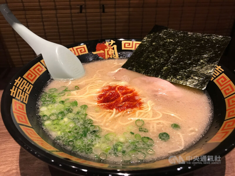 圖為日本一蘭拉麵。(中央社檔案照片)