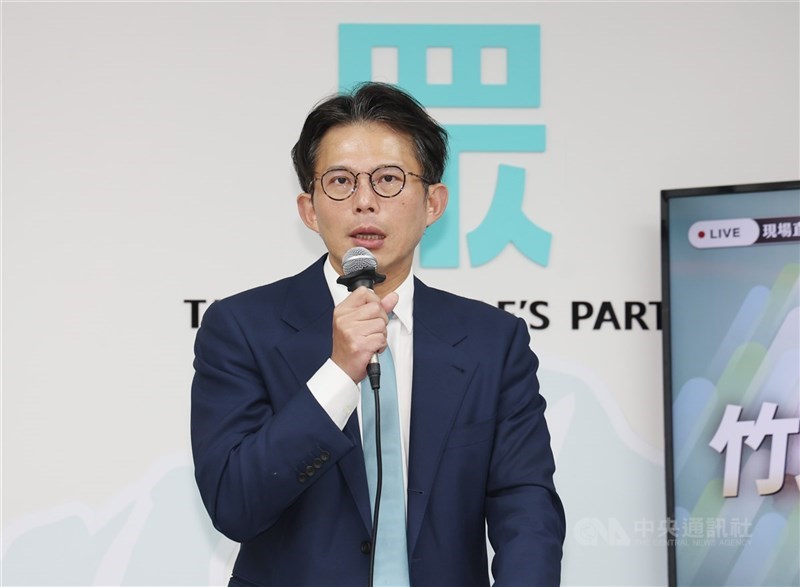 圖為民眾黨主席黃國昌。（中央社檔案照片）