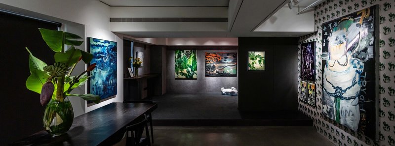 藝術家常陵在異雲書屋推出個展「假如故鄉」,打破早期以單一繪畫為主體的陳列安排,透過作品將展場全域都視為藝術家主體的延伸。(異雲書屋提供)中央社記者王寶兒傳真 115年5月28日