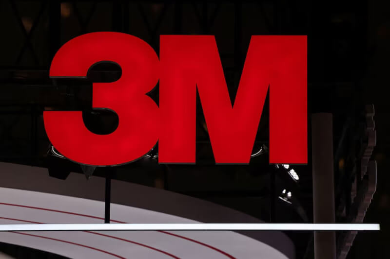 圖為3M公司LOGO。（路透社）