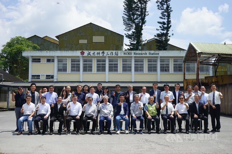 花蓮馬太鞍溪堰塞湖災後持續重建，國立成功大學在光復糖廠內成立科學工作站，29日正式啟用。中央社記者張祈攝　115年5月29日