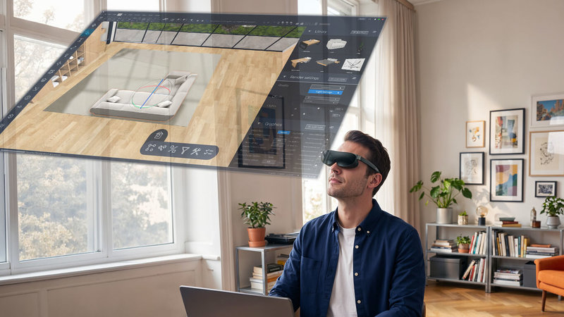 電腦品牌廠宏碁29日發表結合擴增實境（AR）技術的Acer AR Vision GR0眼鏡，透過將雙微型OLED FHD螢幕融入眼鏡的完整視野中，提供相當於從6公尺外觀看172吋巨型螢幕的AR視覺感受。（宏碁提供）中央社記者吳家豪傳真　115年5月29日