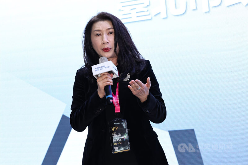鴻海集團園區長楊秋瑾。(中央社檔案照片)