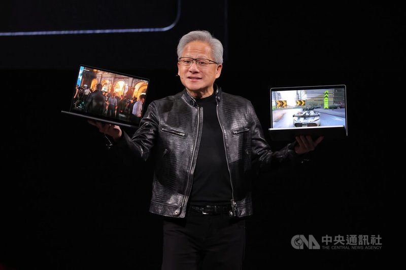 人工智慧（AI）晶片大廠輝達（NVIDIA）執行長黃仁勳1日舉行GTC Taipei大會主題演講，正式宣布NVIDIA RTX Spark首批筆電合作夥伴包括宏碁、華碩、技嘉、微星、戴爾（Dell）、惠普（HP）、聯想（Lenovo）與微軟，預計2026年秋季推出相關產品。中央社記者翁睿坤攝　115年6月1日