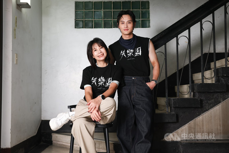 演員丁寧（左）、范少勳（右）在電影「失樂園」分別飾演育幼院院長和社工，兩人受訪談及如何面對心中惡魔。中央社記者王騰毅攝　115年6月1日