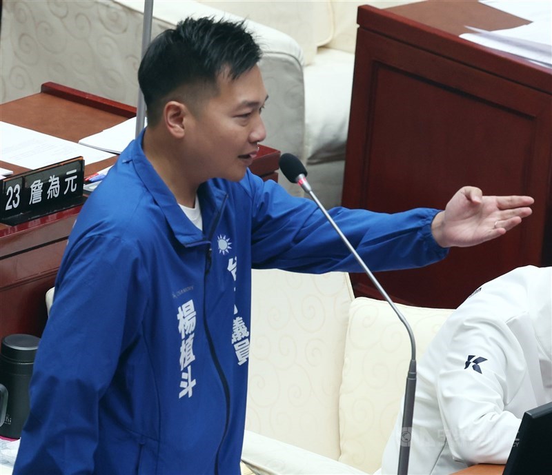 圖為國民黨台北市議員楊植斗。（中央社檔案照片）