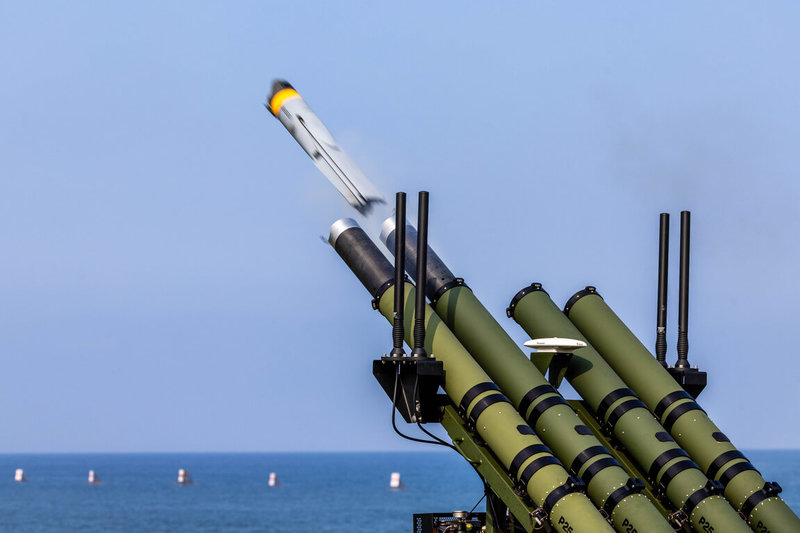 Altius-600M無人機3日首度執行海上目標射擊。（軍聞社提供）中央社記者游凱翔傳真　115年6月3日