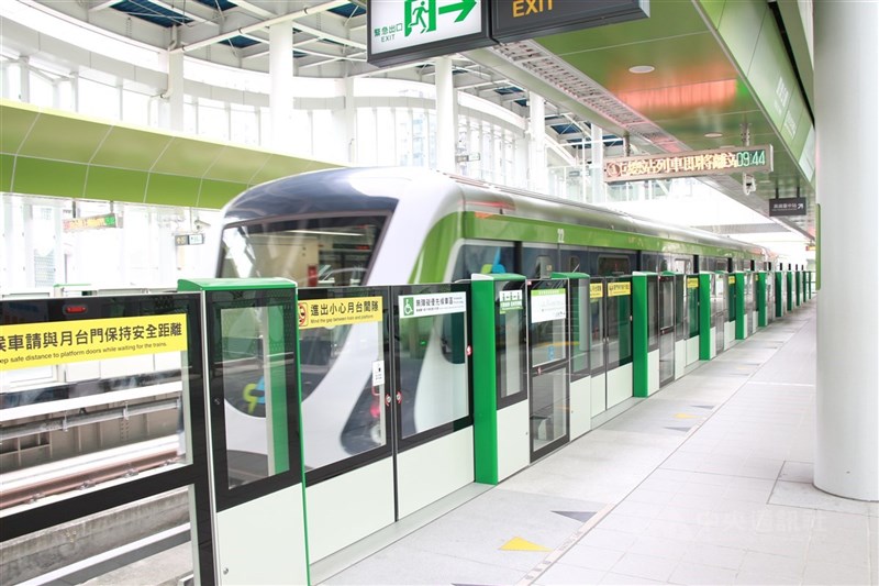 台中捷運公司3日因號誌系統異常，全線列車延誤約21分鐘。（中央社檔案照片）