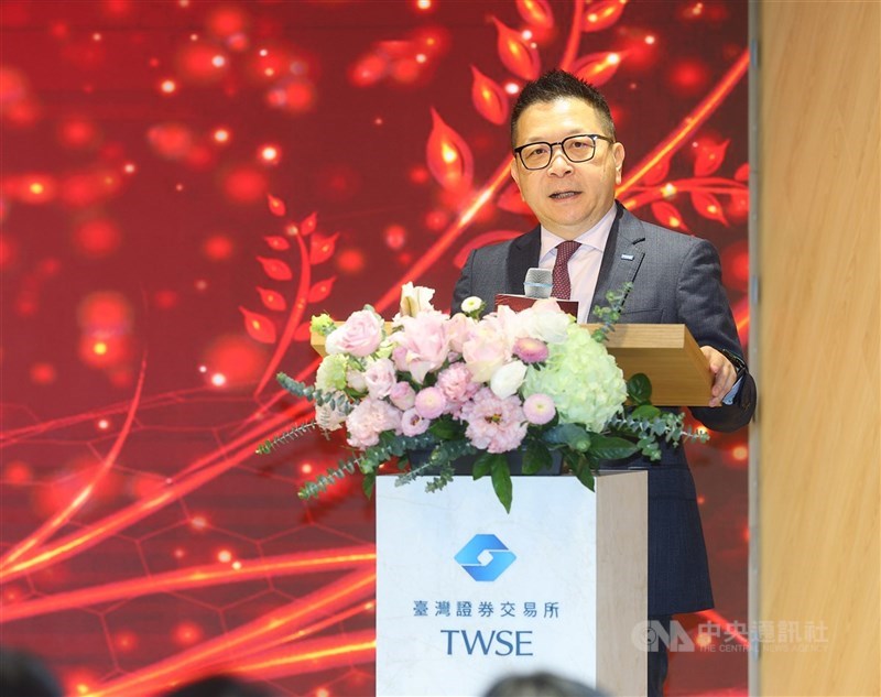 圖為證交所董事長林修銘。（中央社檔案照片）