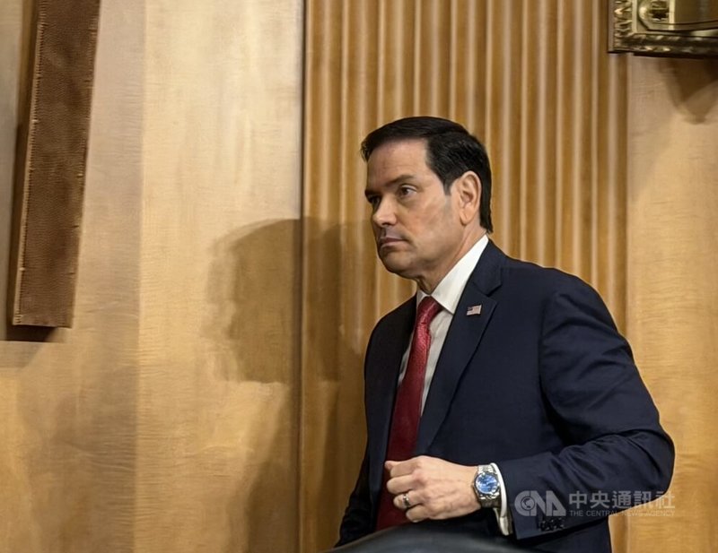 美國國務卿盧比歐2日出席聯邦參議院外交委員會聽證會。中央社記者侯姿瑩華盛頓攝 115年6月3日